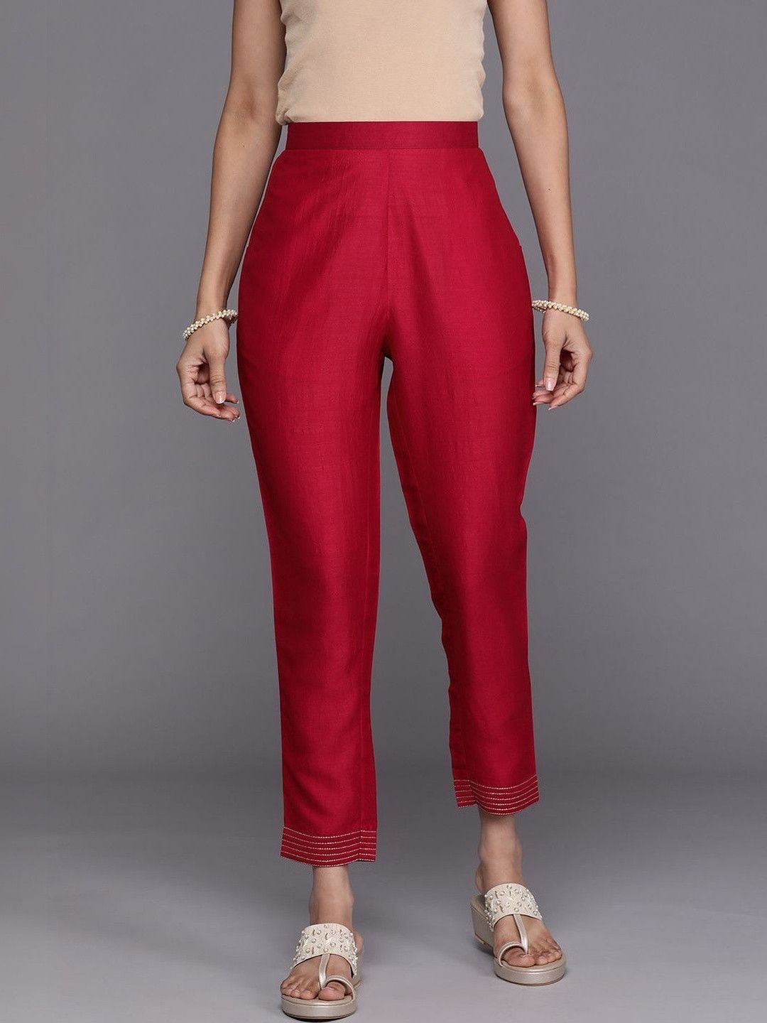 Gerua By Libas Women High-Rise Trousers