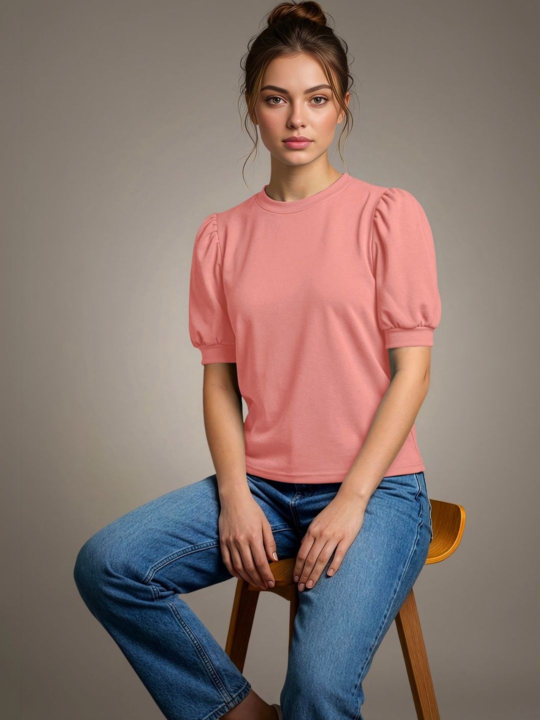 Navyankaa Puff Sleeve Top