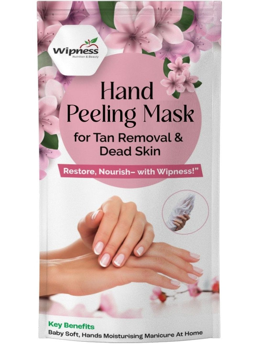 Wipness Hand Peeling Mask For Tan Removal & Dead Skin