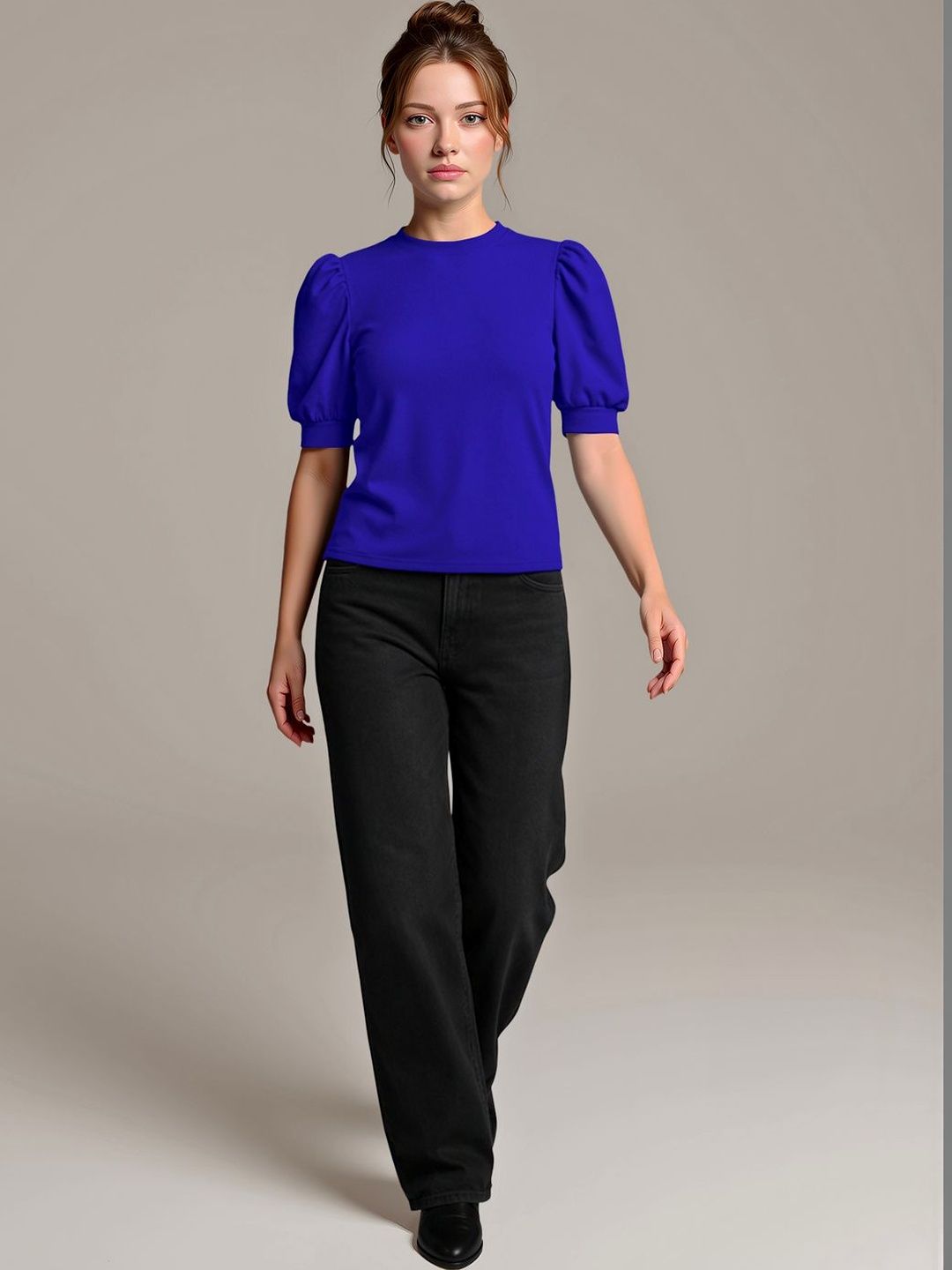 Navyankaa Puff Sleeve Top