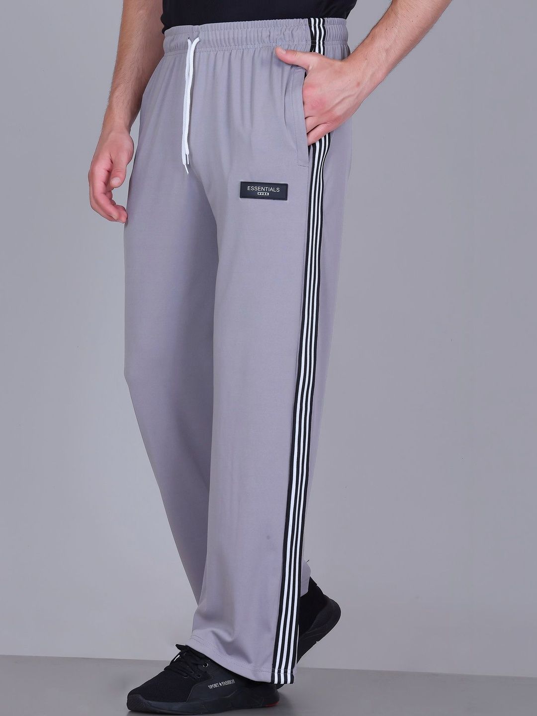 HVBK Men Straight Fit Anti Odour Running Track Pants