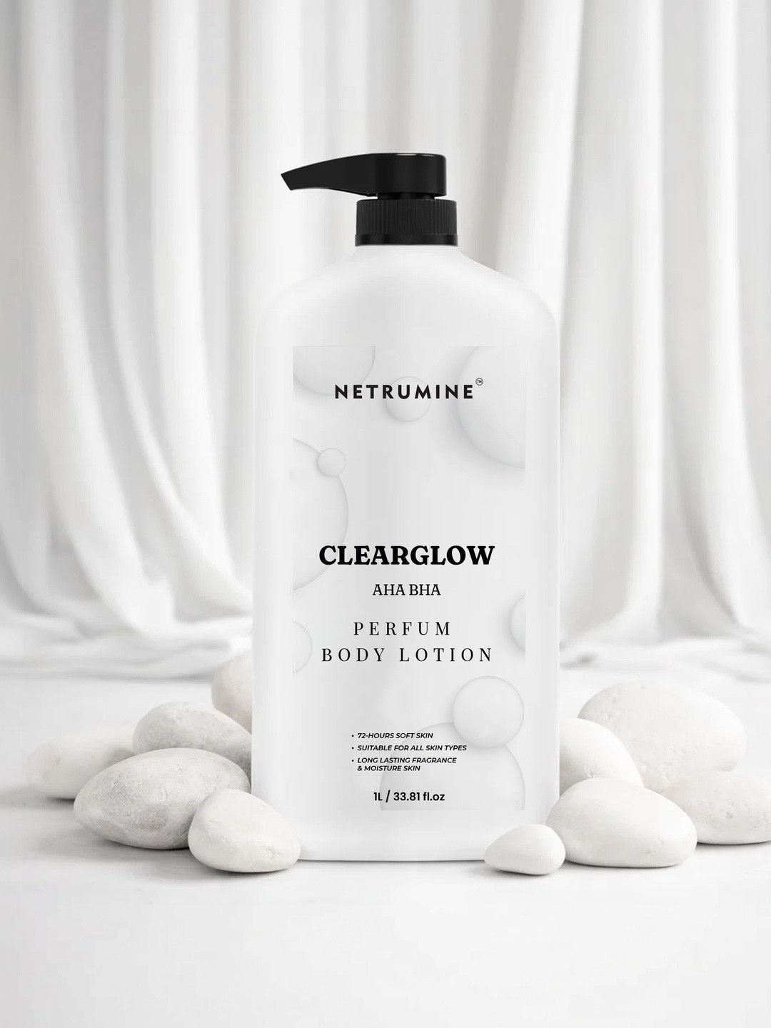 NETRUMINE Clearglow AHA BHA Body Lotion Smooth & Glowing Skin - 1L
