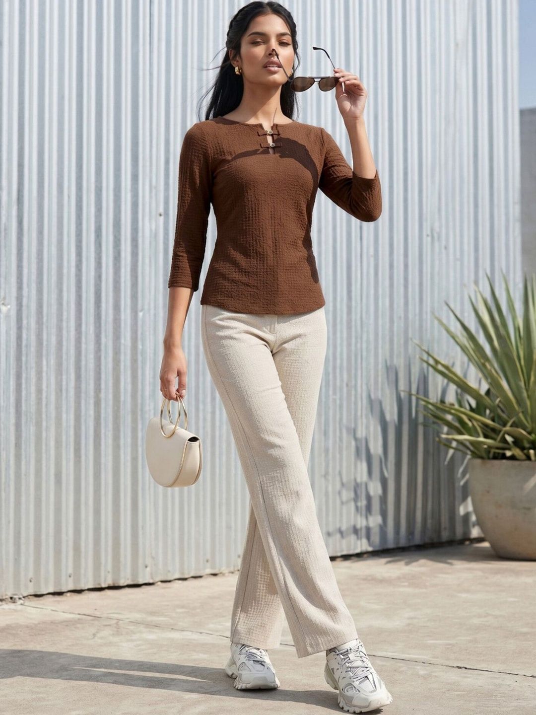 Self Design Top with Trousers