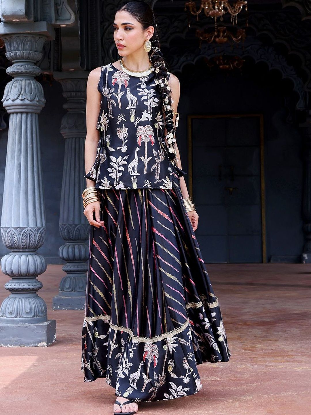 Printed Ready to Wear Lehenga &