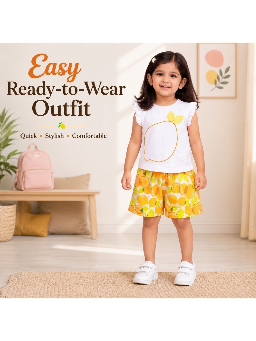 Girls T-shirt with Shorts 5