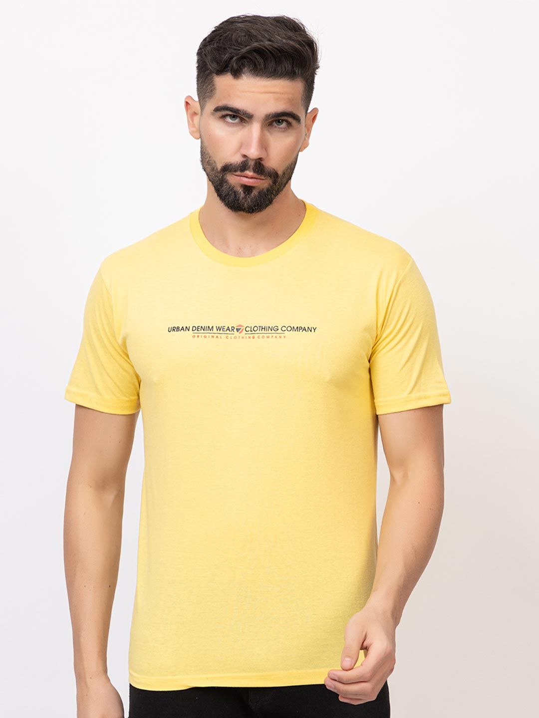 ZEFFIT Typography Printed Round Neck Short Sleeves T-shirt