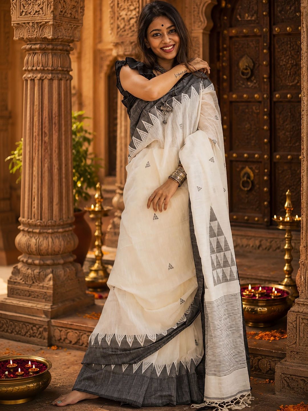 Mitera Handloom Kanjeevaram Saree