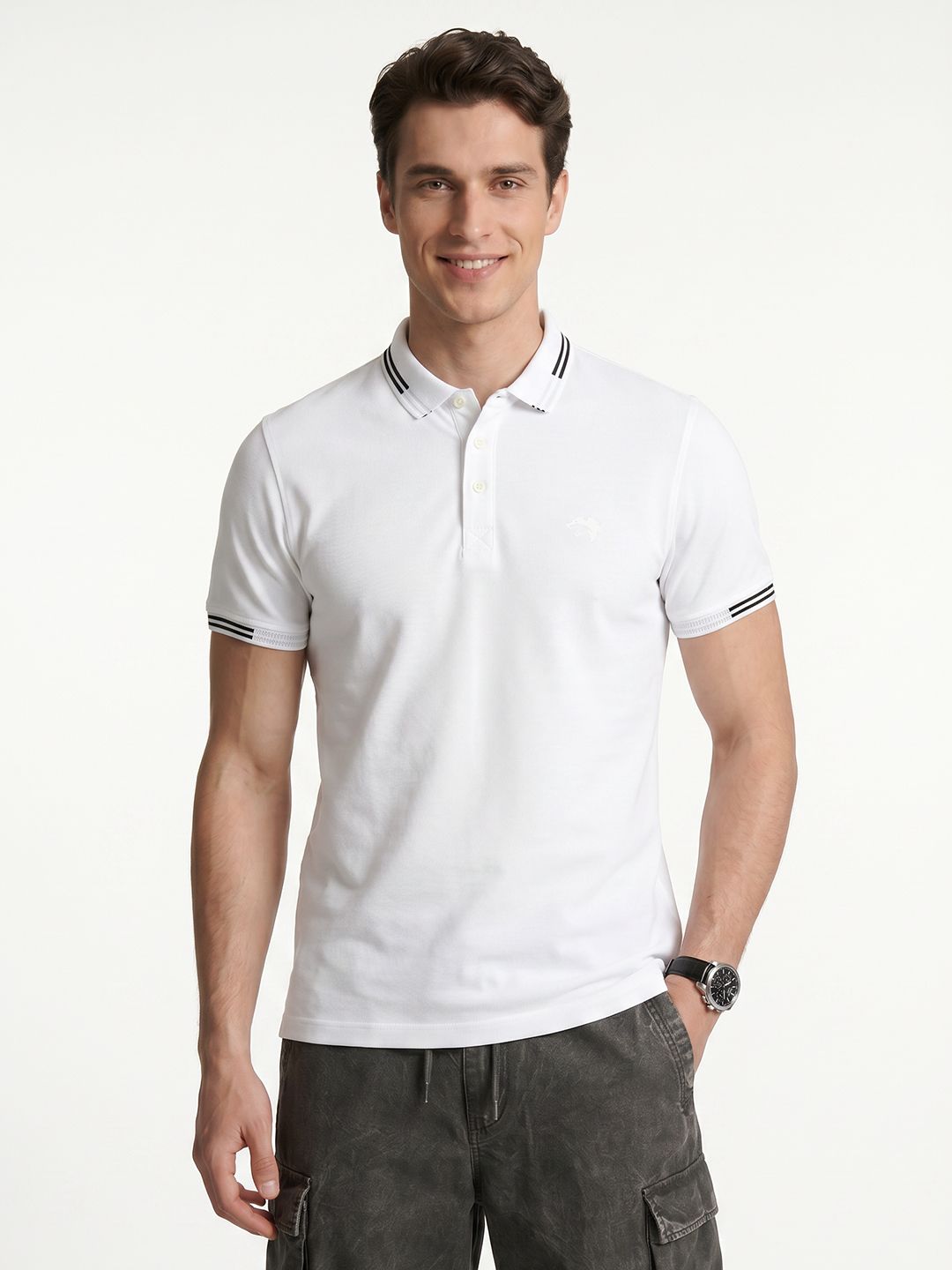 Integriti Slim Fit Polo Collar T-shirt