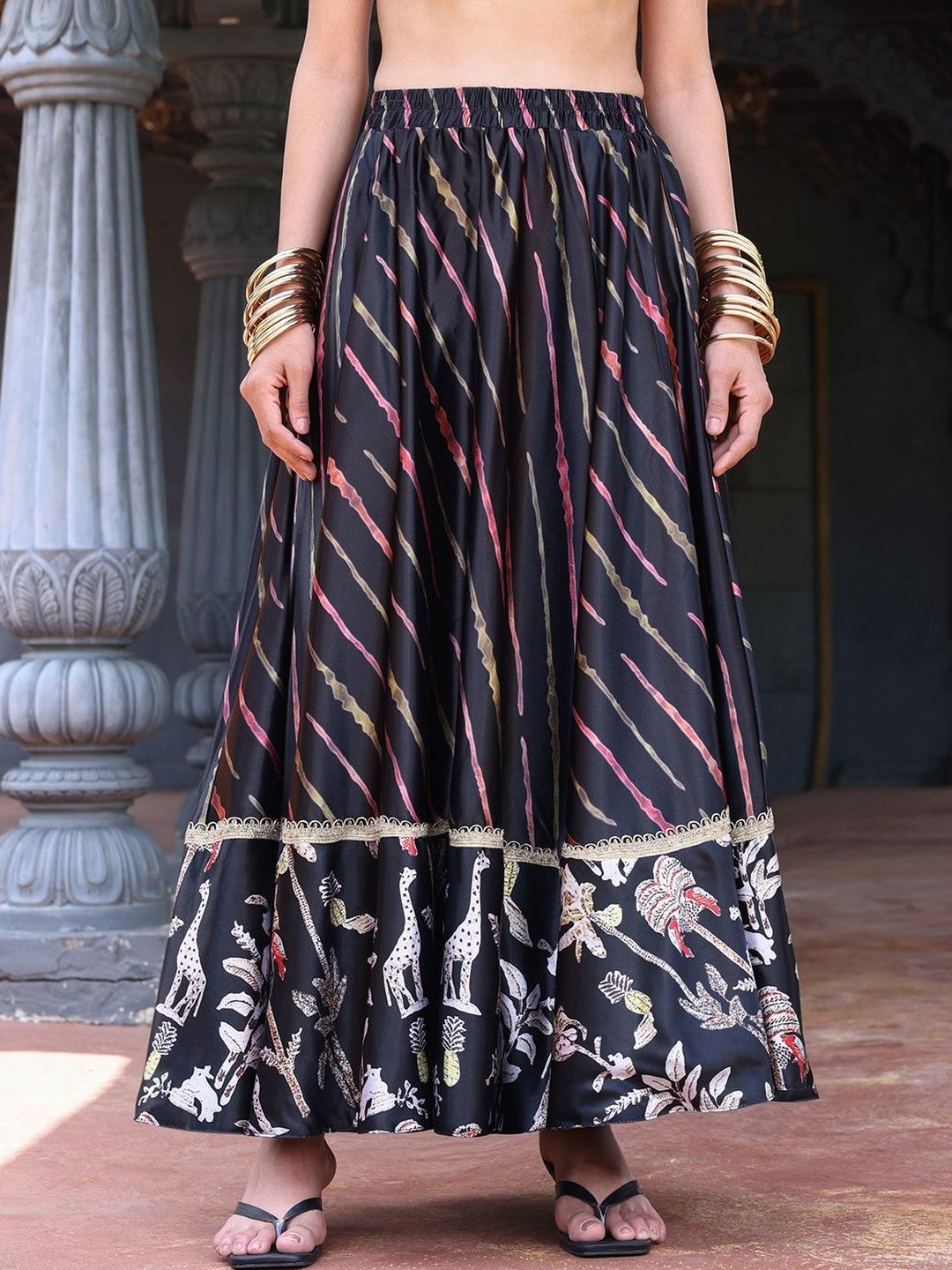 Printed Ready to Wear Lehenga & 7