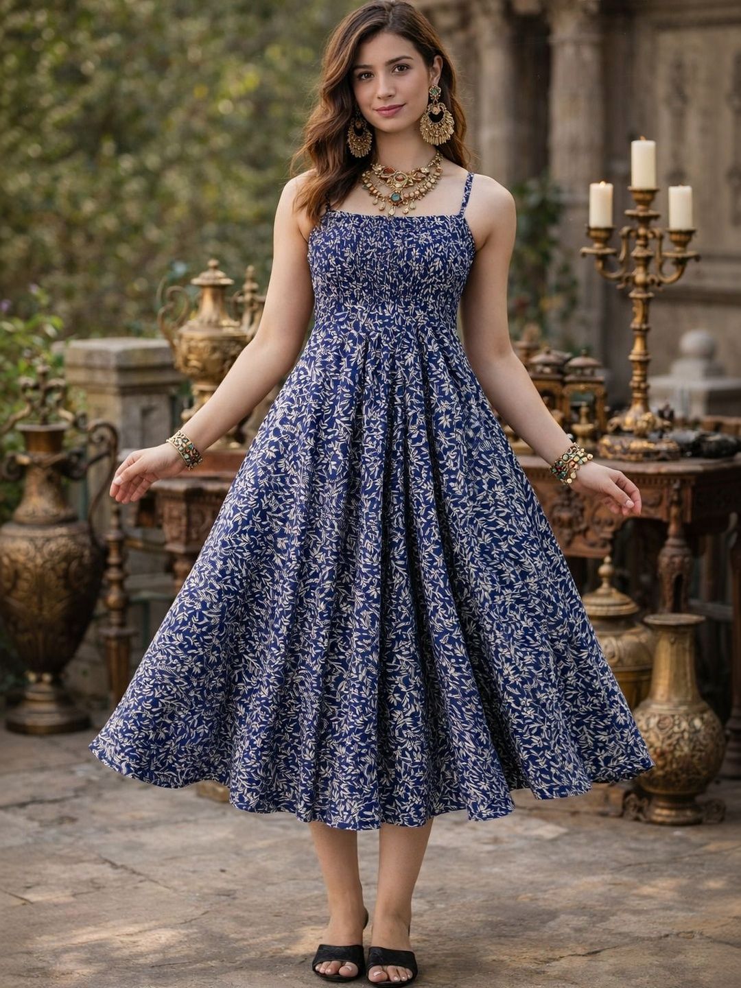 LIAPARO Botanical Printed Kurti
