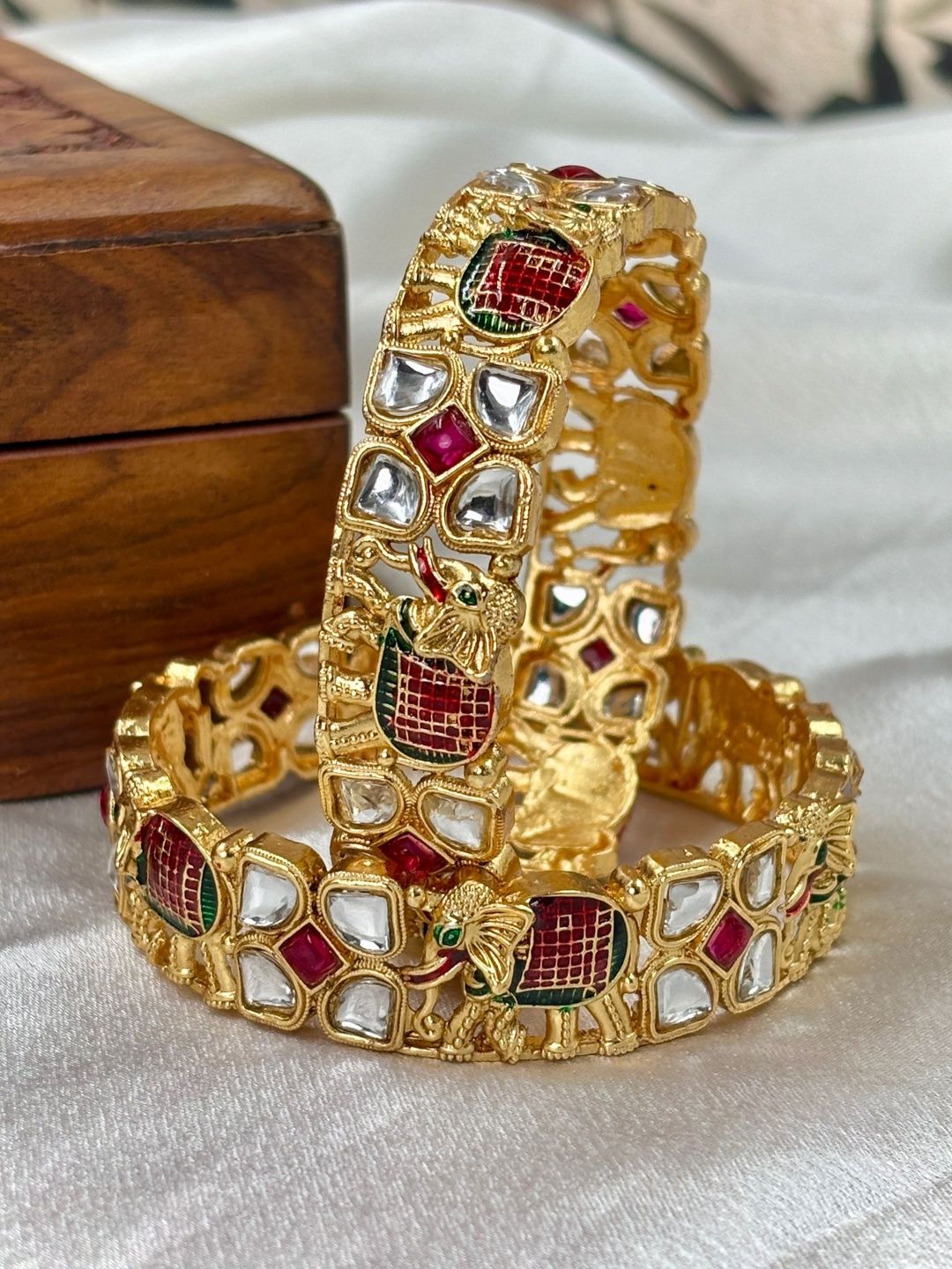 Wedding Chuda by Hitesh Bangle Stone Studded & Beaded