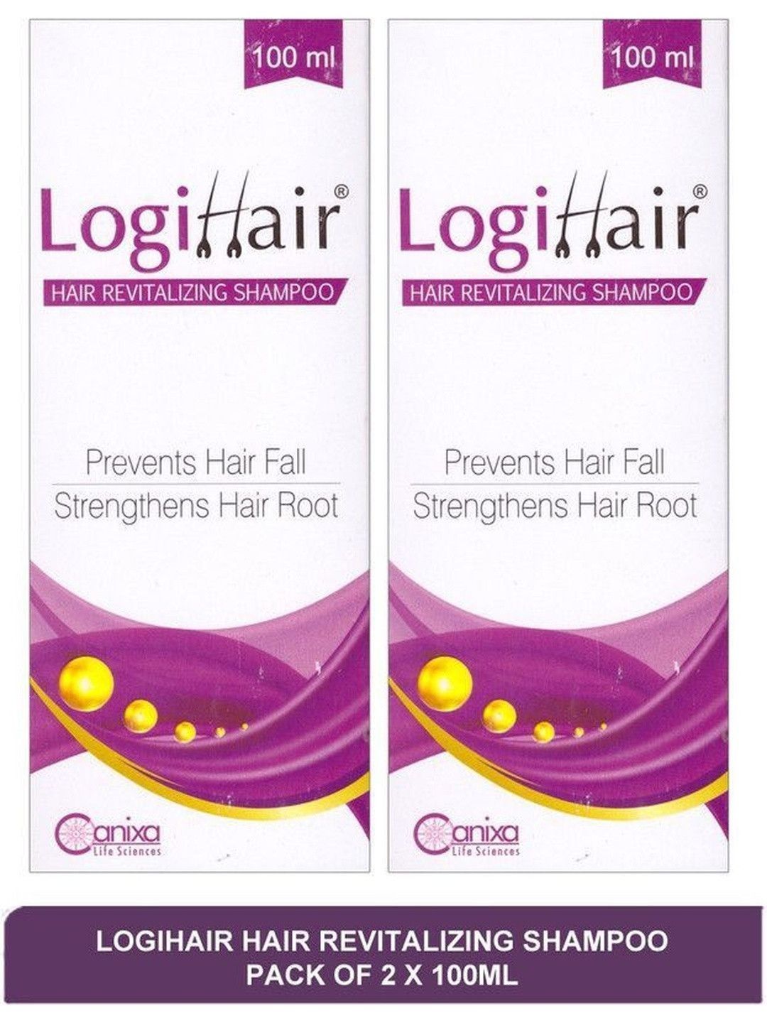CANIXA Set Of 2 Logihair Hair Revitalizing Shampoo - 100 ml Each