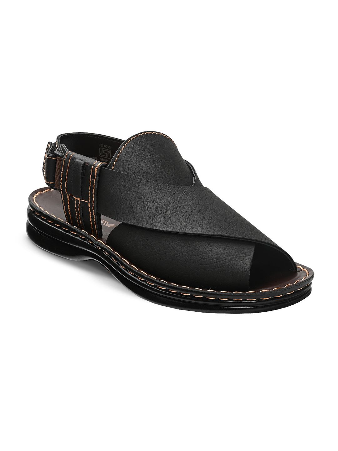 Trekiva Men Brown Slip-On Casual Sandals