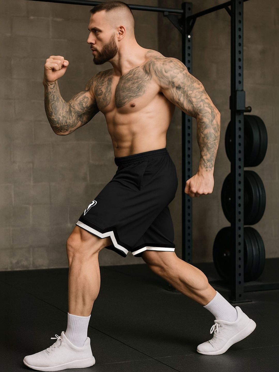 culish Men Typography Colourblocked Training or Gym Sports Shorts