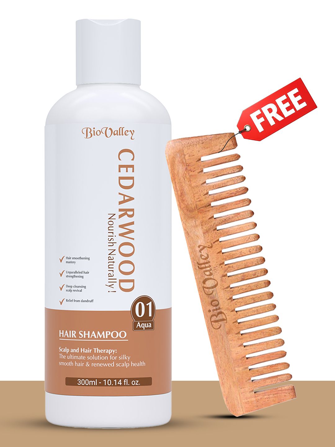 Bio Valley Paraben & SLS Free Hair Fall Control Cedarwood Shampoo -300 Ml