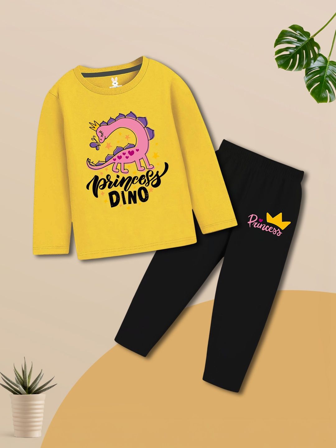 KIDSCRAFT Girls Printed Night suit