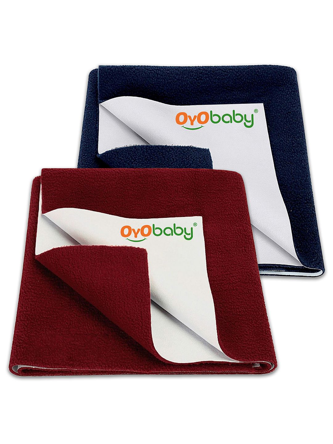 Buy OYO BABY 2 Pieces  Waterproof Baby DrySheets Cotton Feel Mattress Protector  100x70 Cm -  - Home for Unisex Kids