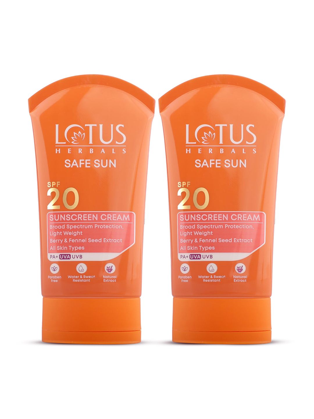 Lotus Herbals Safe Sun Set Of 2 SPF 20 Daily Sunscreen - 100g Each
