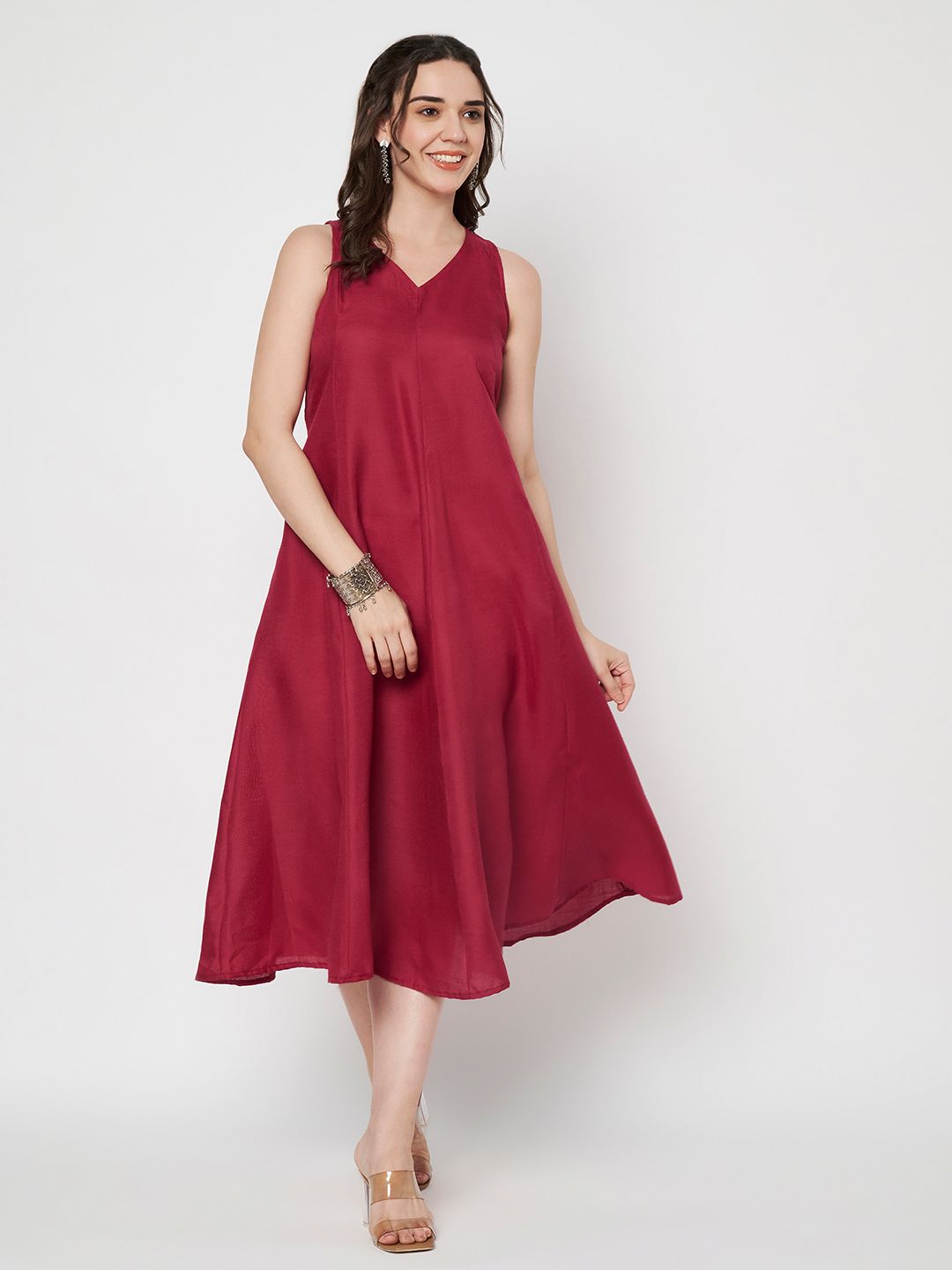 9rasa A-Line Midi Dress