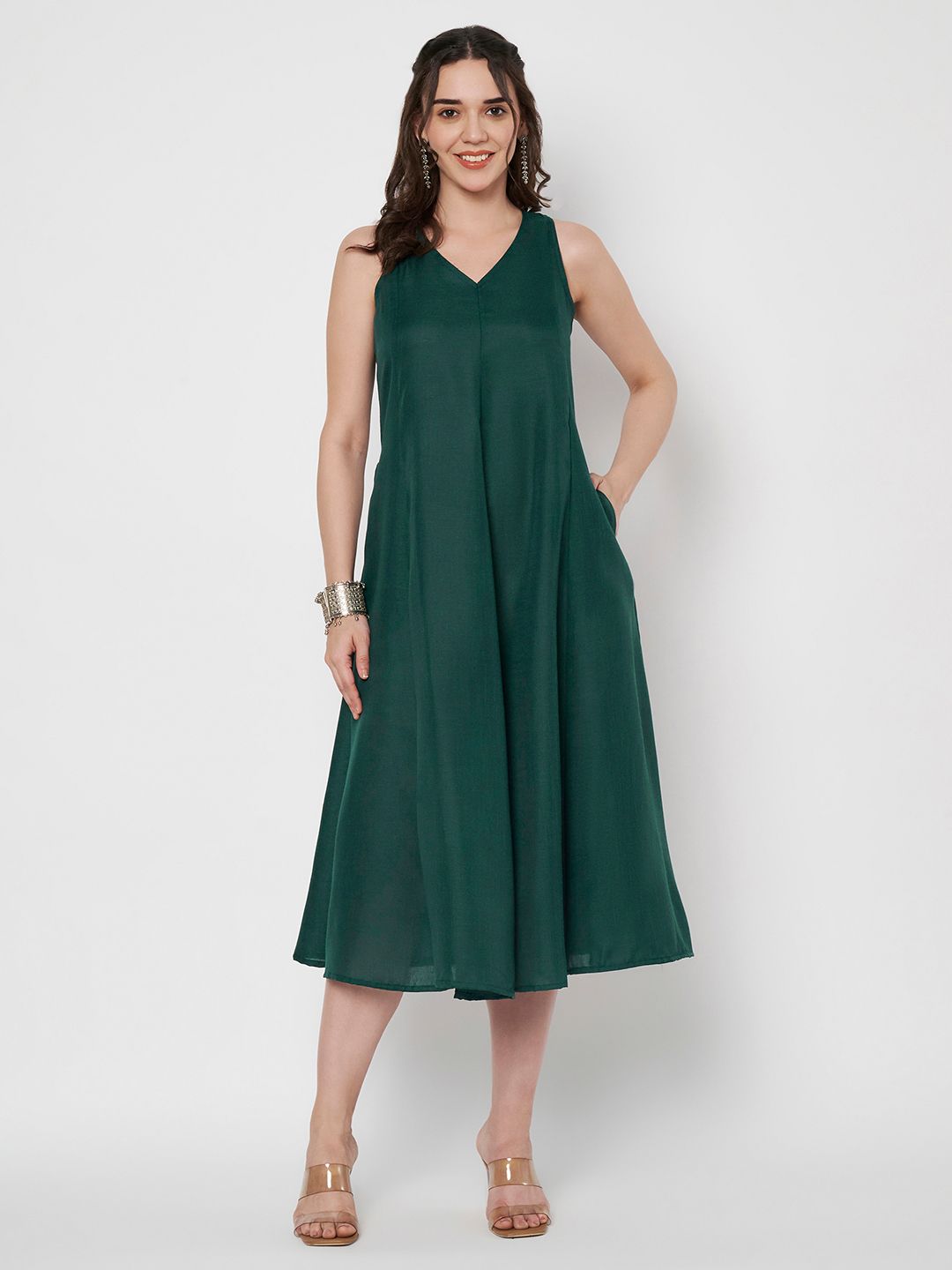 9rasa A-Line Midi Dress