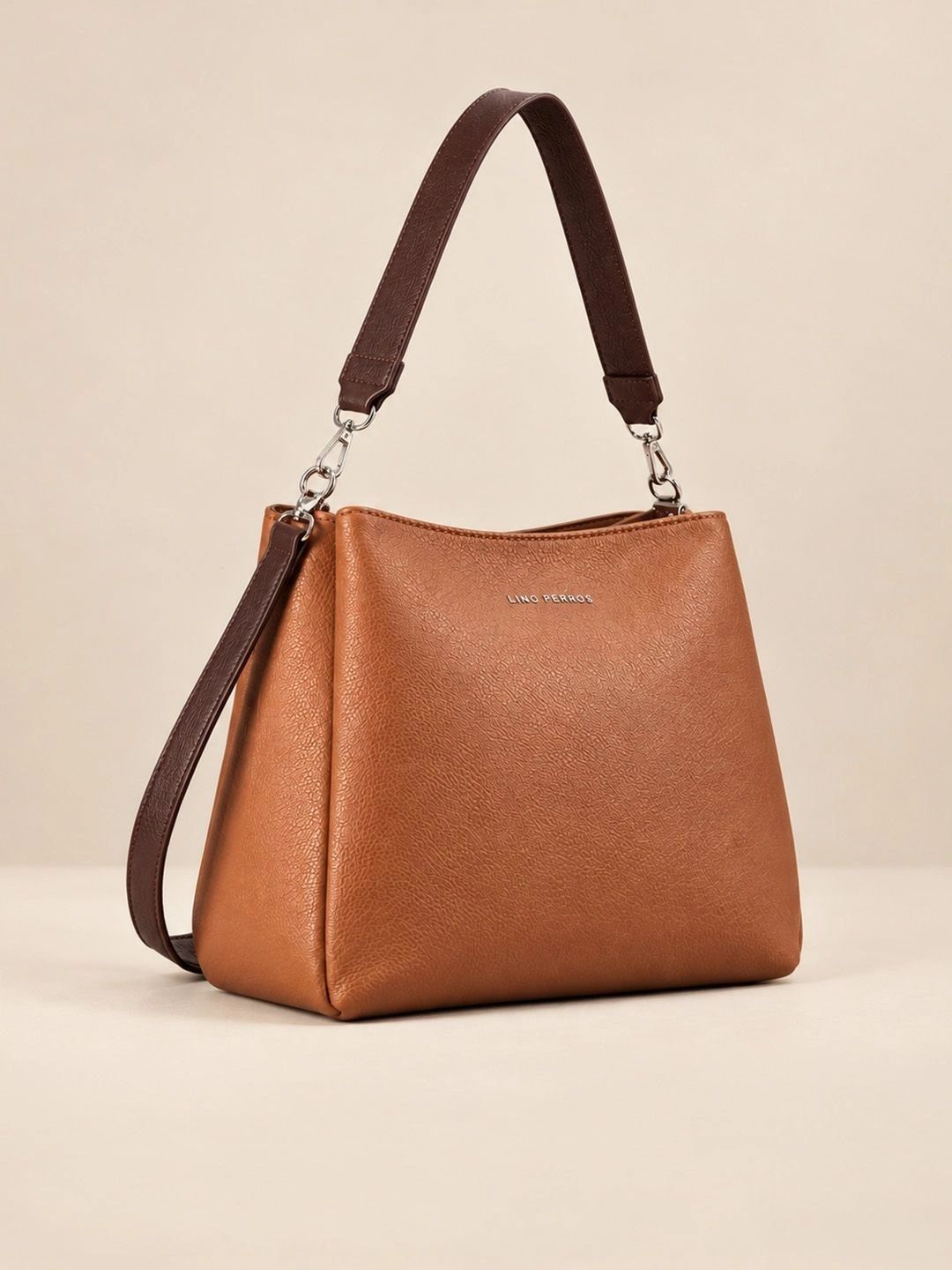Buy Lino Perros Voyage Leather Detachable Strap Structured Hobo Bag -  - Accessories for Women