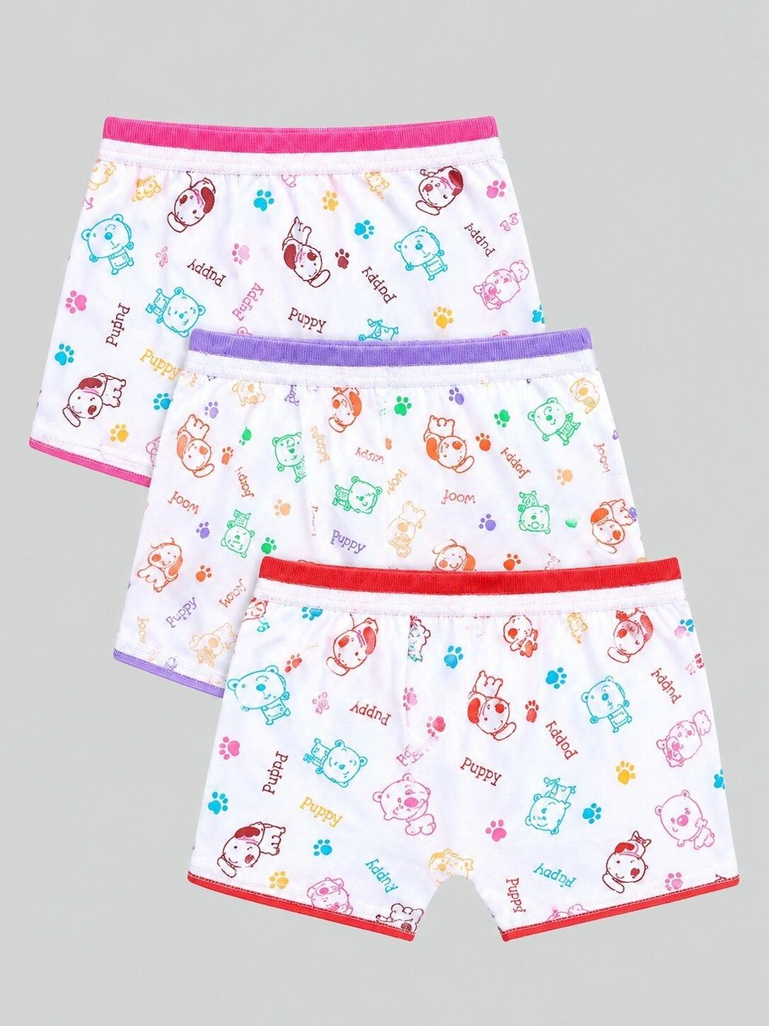 DYCA Kids Pack Of 3 Printed Basic Briefs DIA706-PK006 Animal pattern