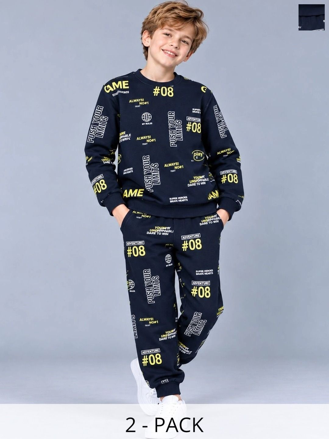 Buy PLUM TREE Boys Premium Soft Cotton Full Sleeve T Shirt And Jogger Pant Clothing Set -  - Apparel for Boys