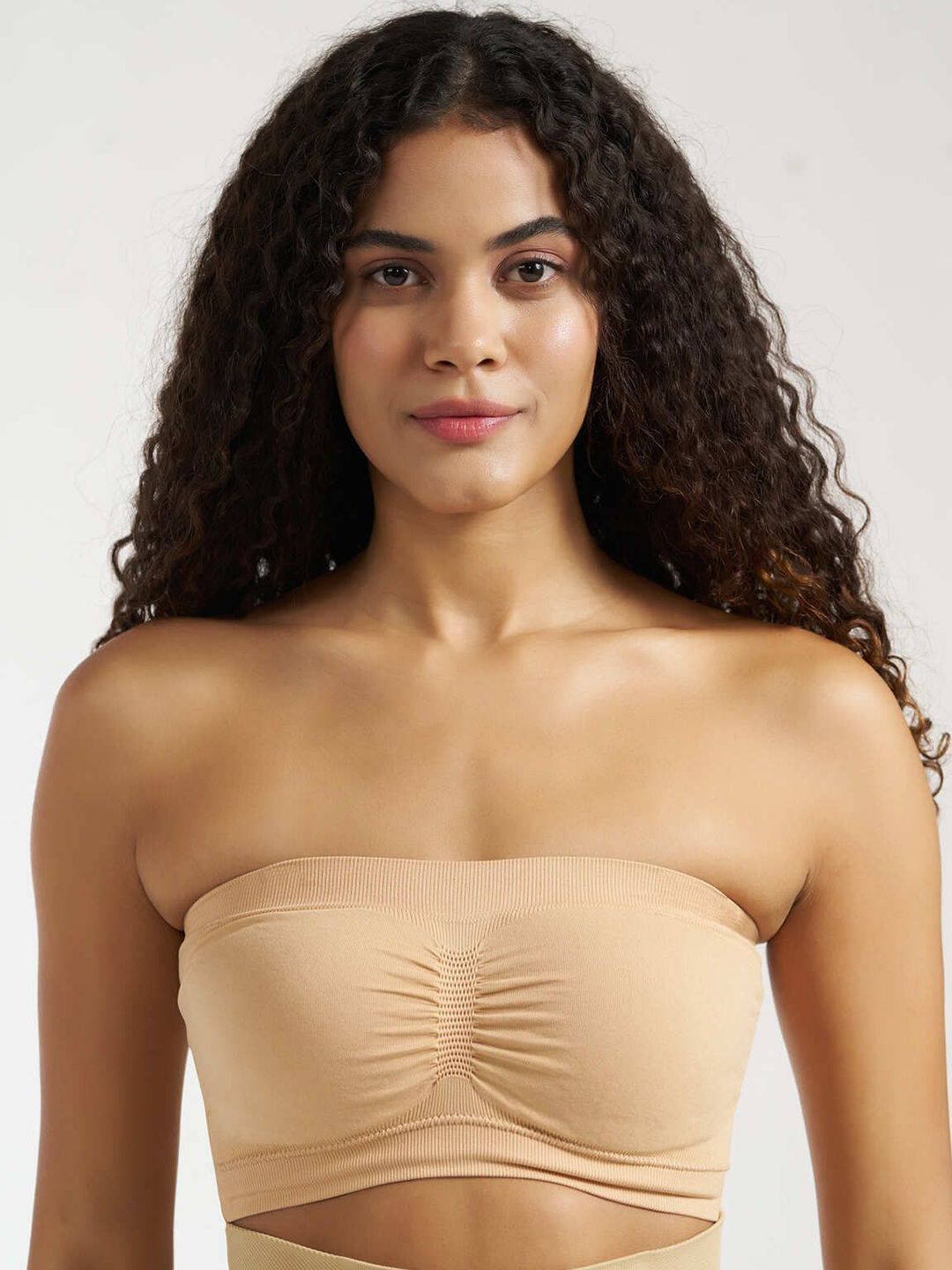 Munns & Mars Women Solid Strapless Styling Bandeau Full Coverage Tube Bra