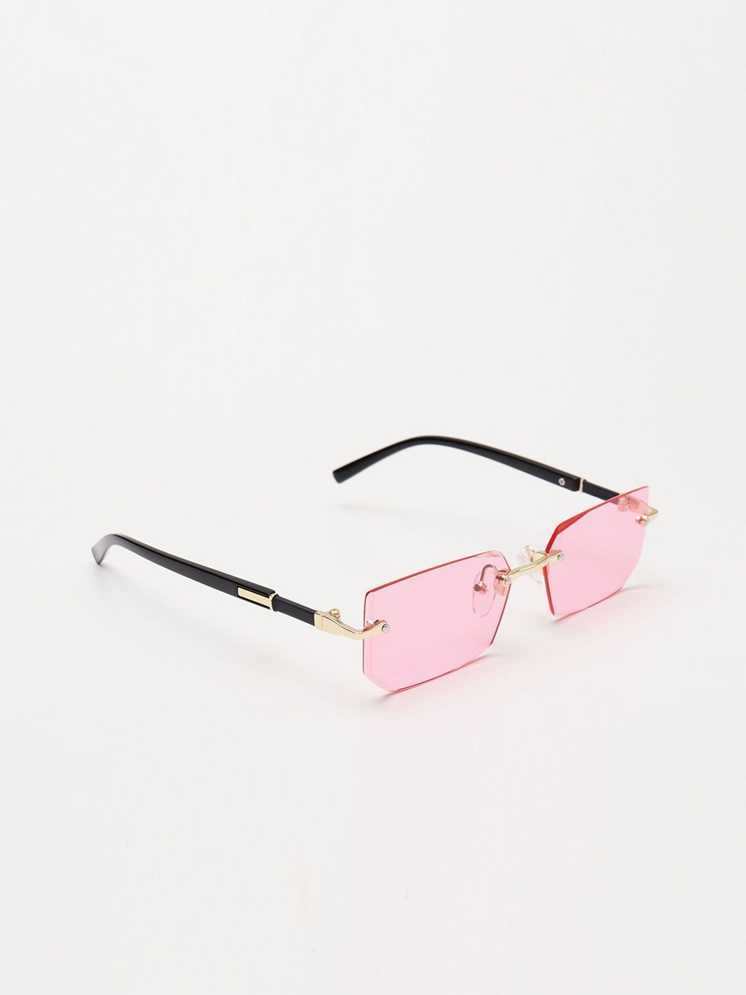 PELLE LUXUR Unisex Rectangle Sunglasses with UV Protected Lens PL25GS19