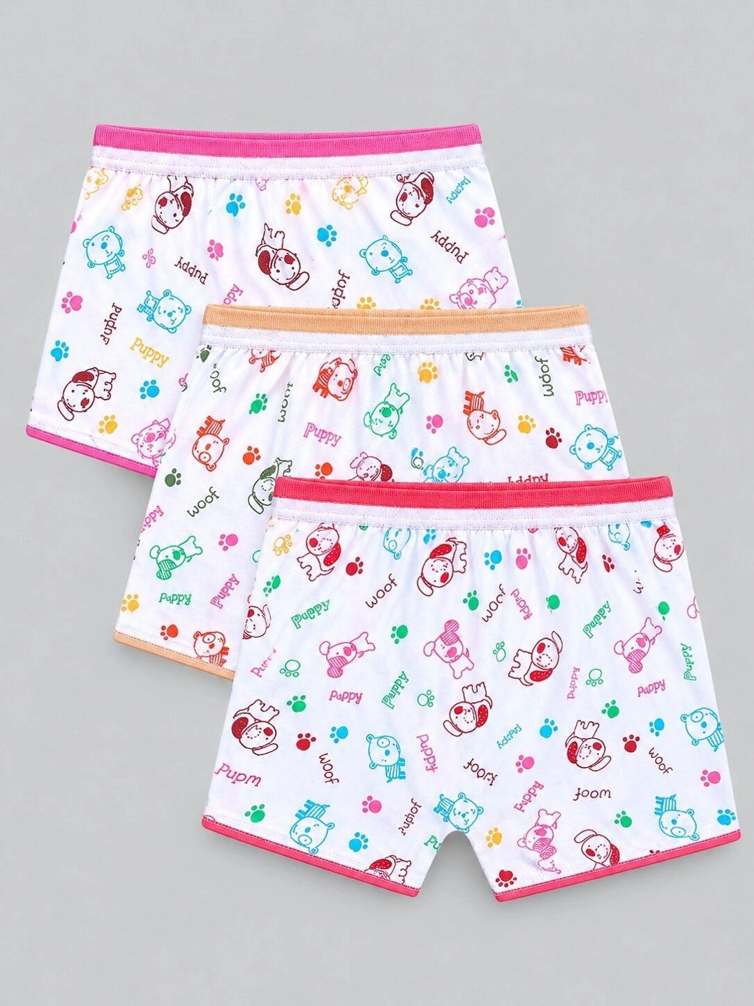 DYCA Kids-Unisex Pack Of 3 Printed Basic Briefs-DIA706-PK002
