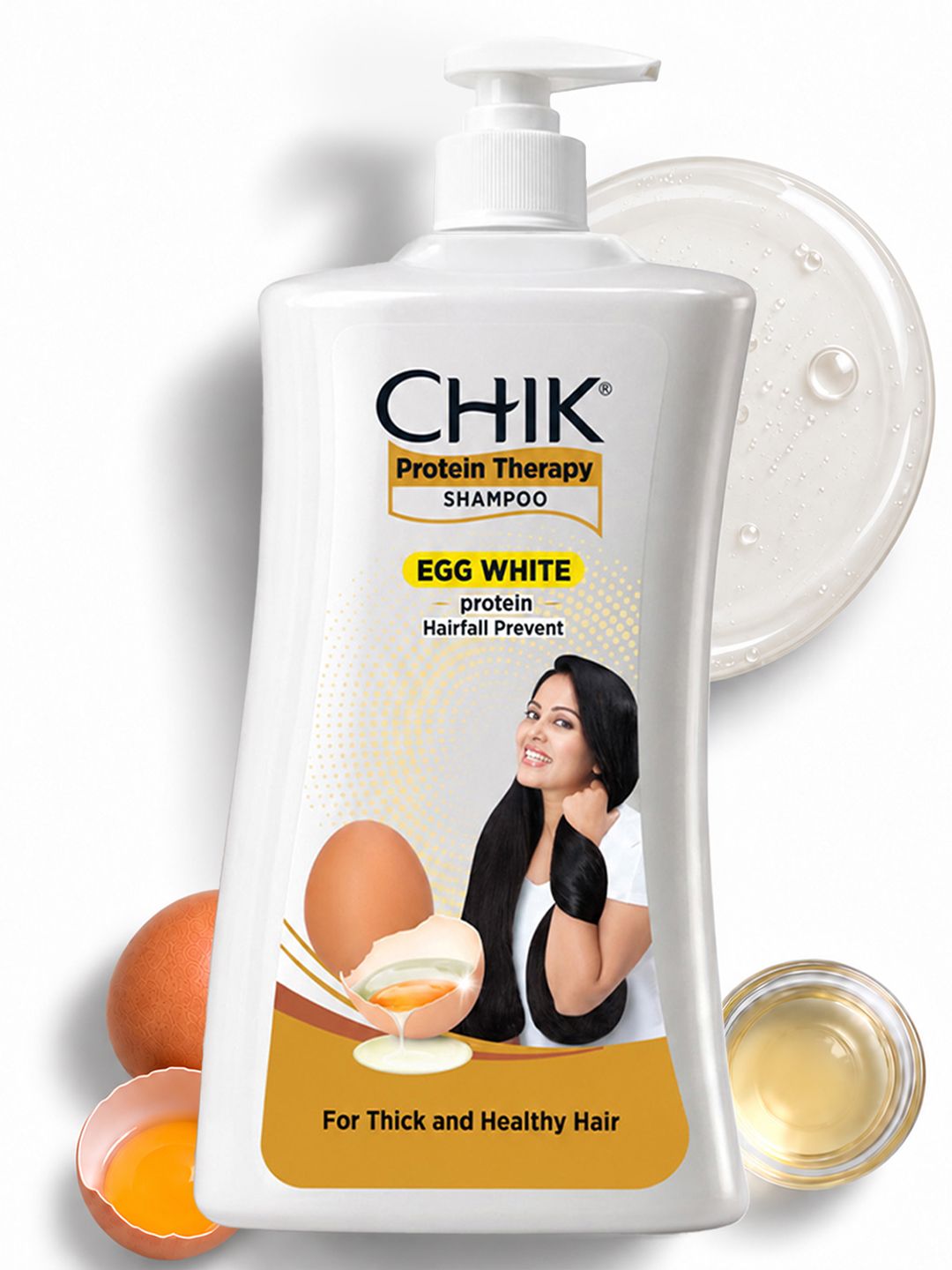 Buy Chik Protein Hairfall Prevent Shampoo With Egg White For Thick, Healthy Hair   1 L -  - Personal Care for Unisex
