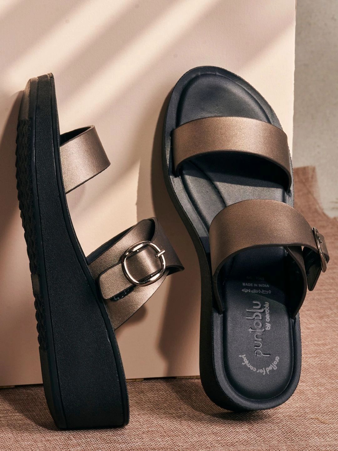 Puntoblu Wedge Sandals with Buckles