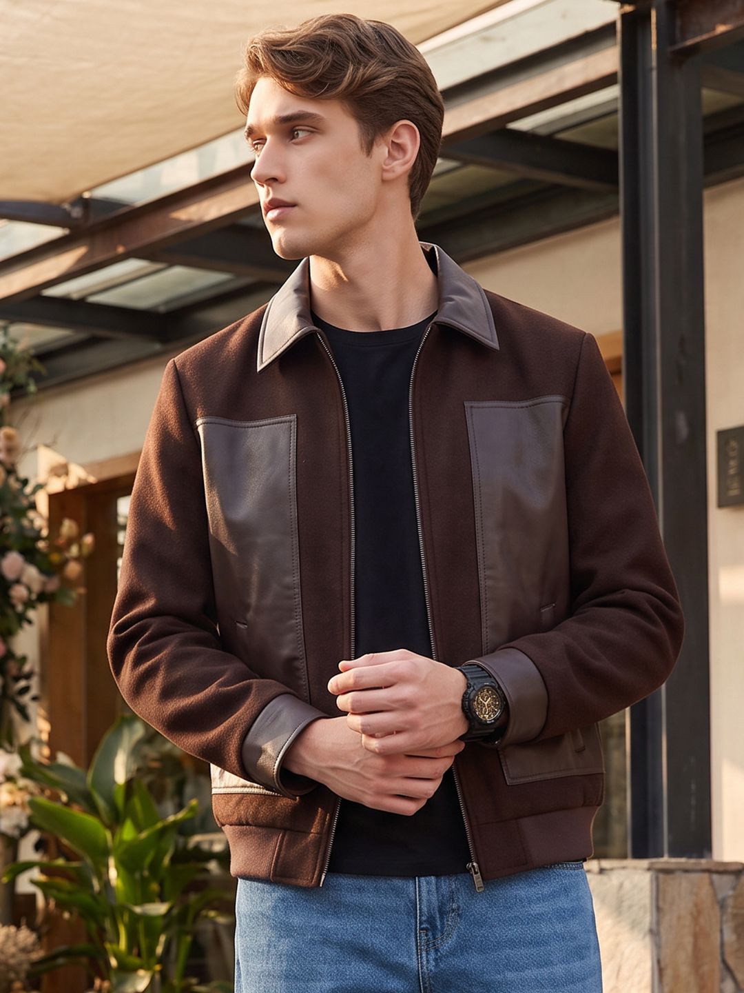 Mast & Harbour Open Front Jacket