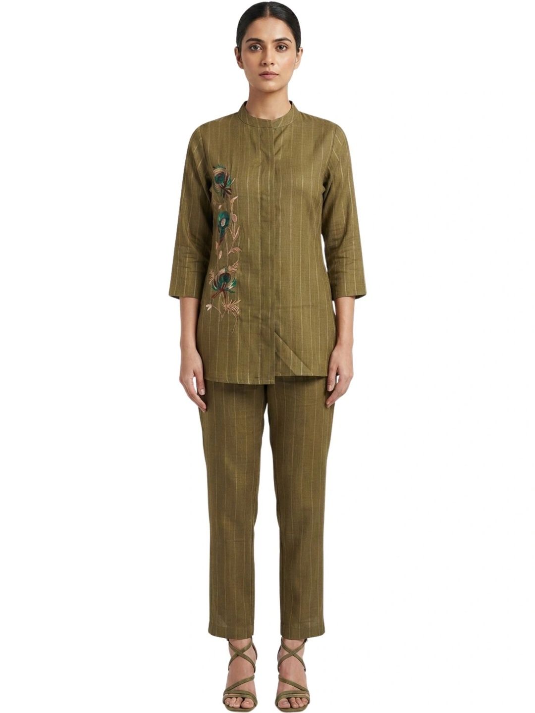 LAFURE Embroidered Tunic with Trousers