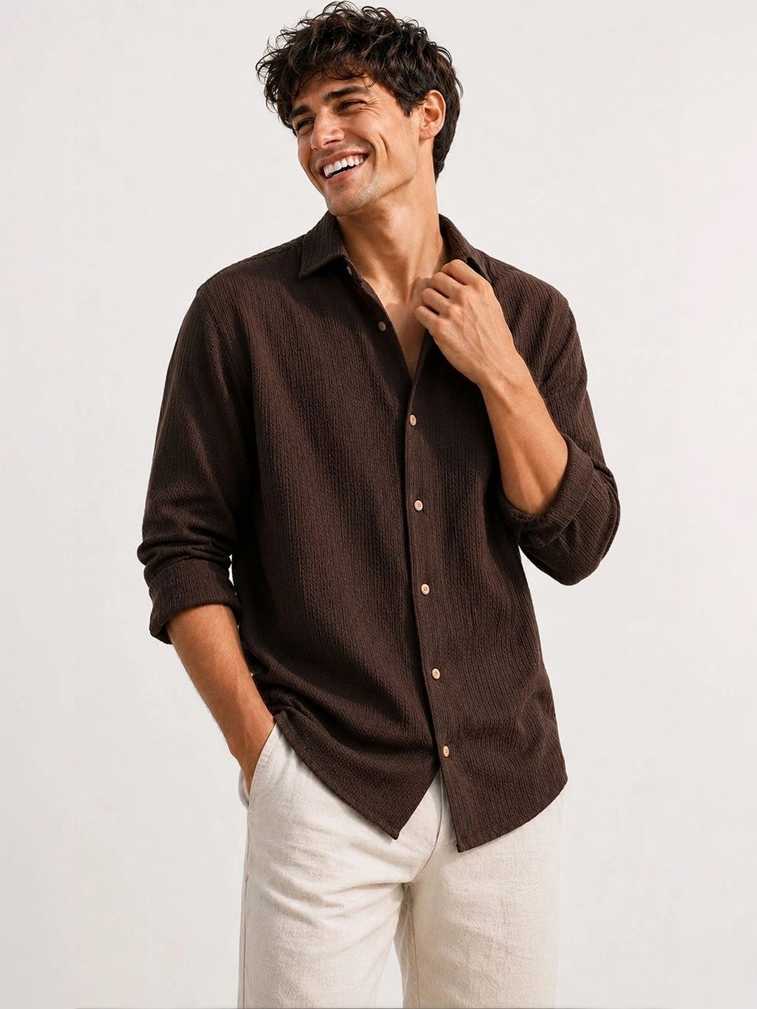 Moda Rapido Men Relaxed Casual Shirt