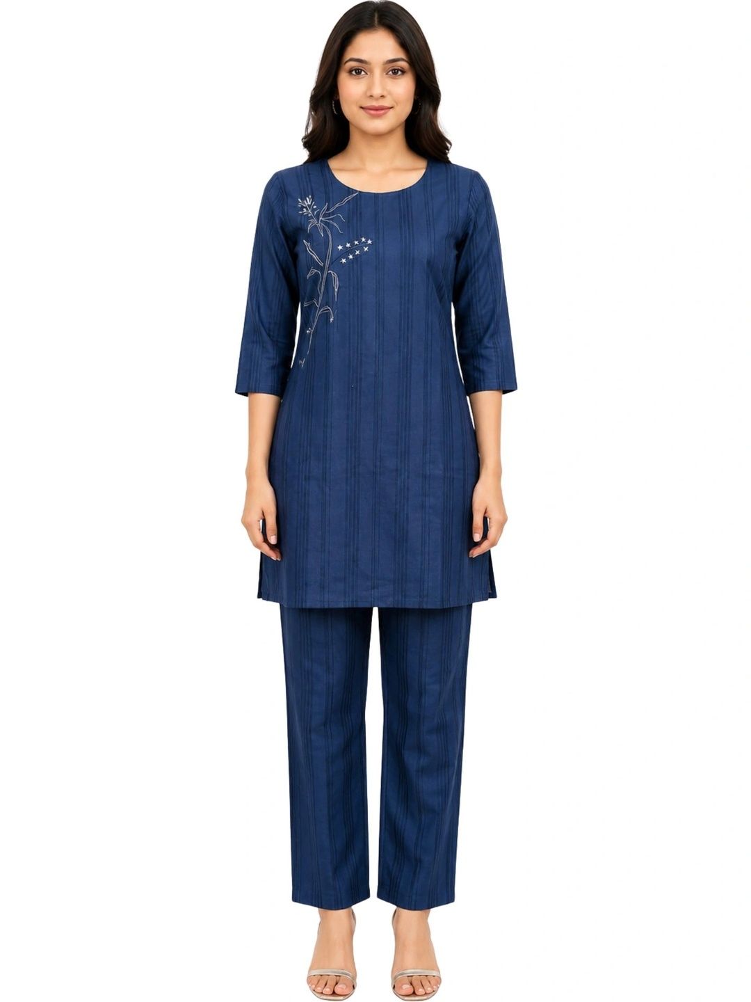 LAFURE Embroidered Tunic with Trousers