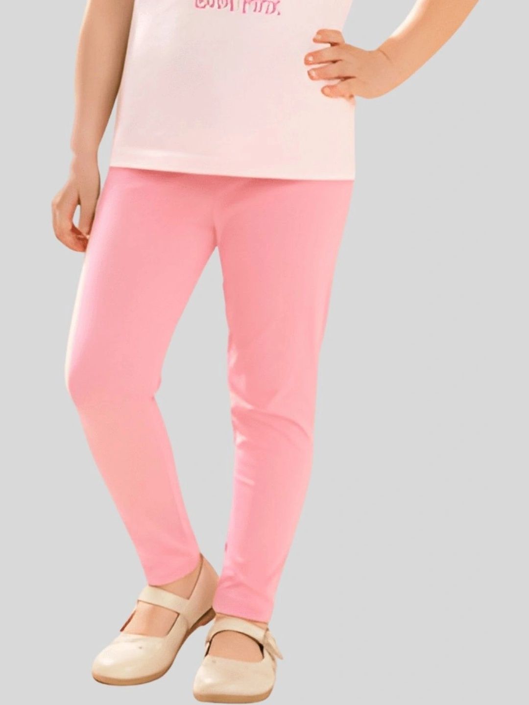 PILOLO Girls Ankle-Length Cotton Leggings