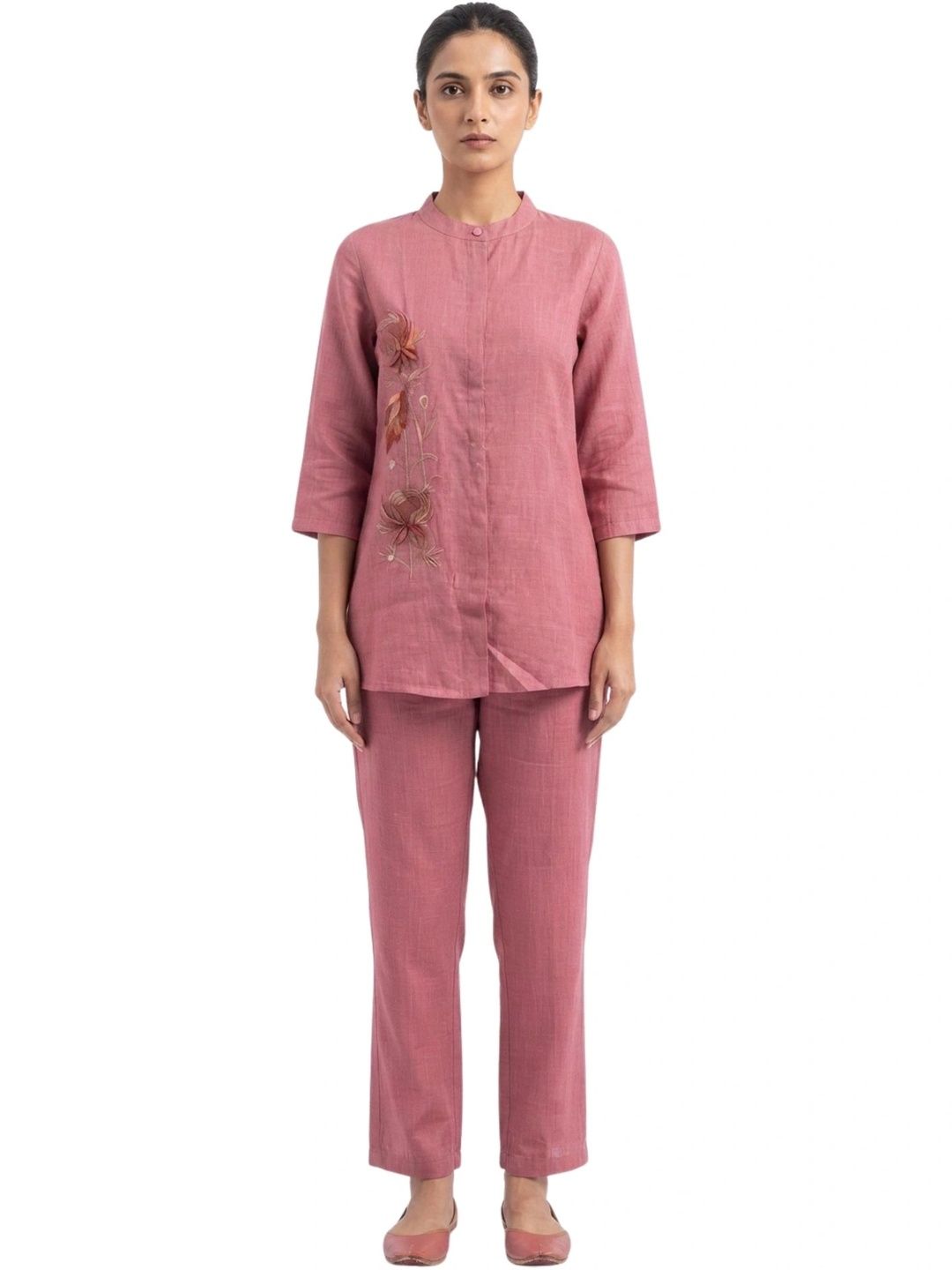 LAFURE Embroidered Tunic with Trousers