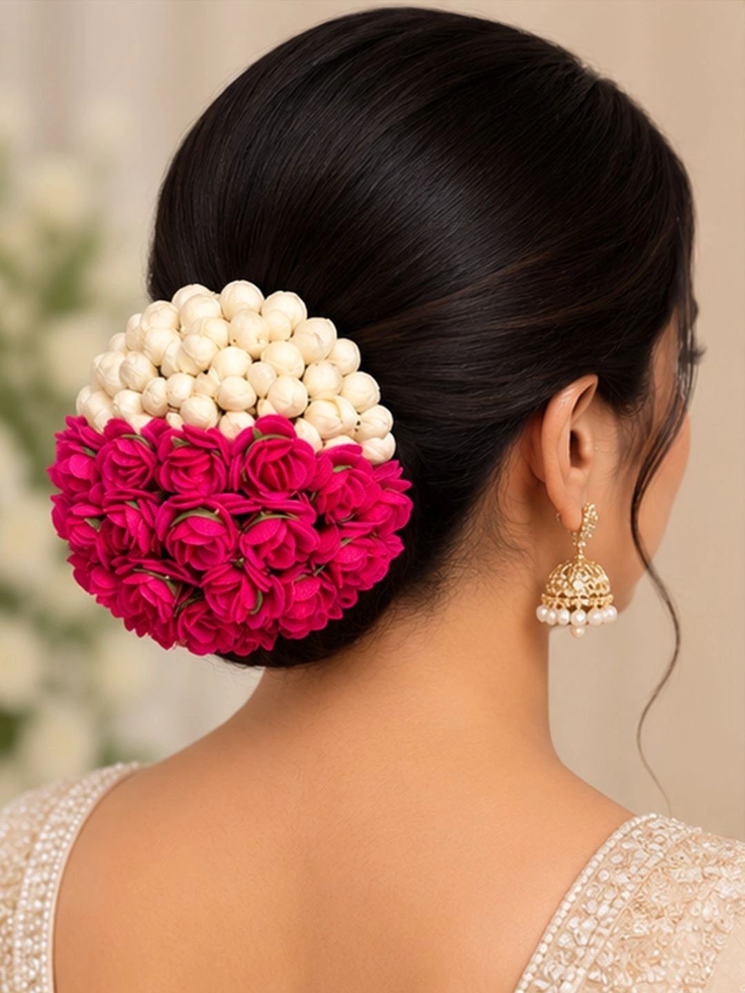 Hair Flare Women Pink & White Bumpit Hair Pin