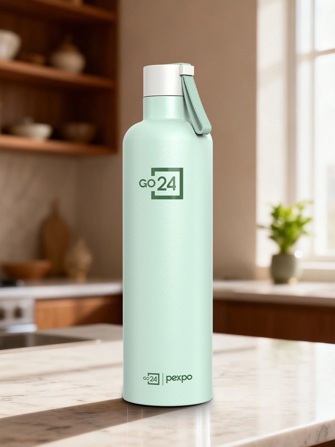 Buy Go24 Oslo Sea Green 3 Layer Insulated Stainless Steel Water Bottle 750ml -  - Home for Unisex