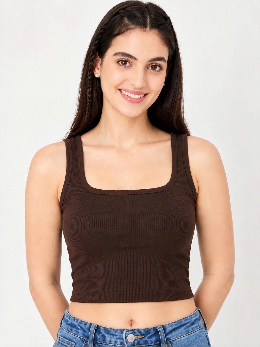 GLOWBERRY Cotton Crop Top