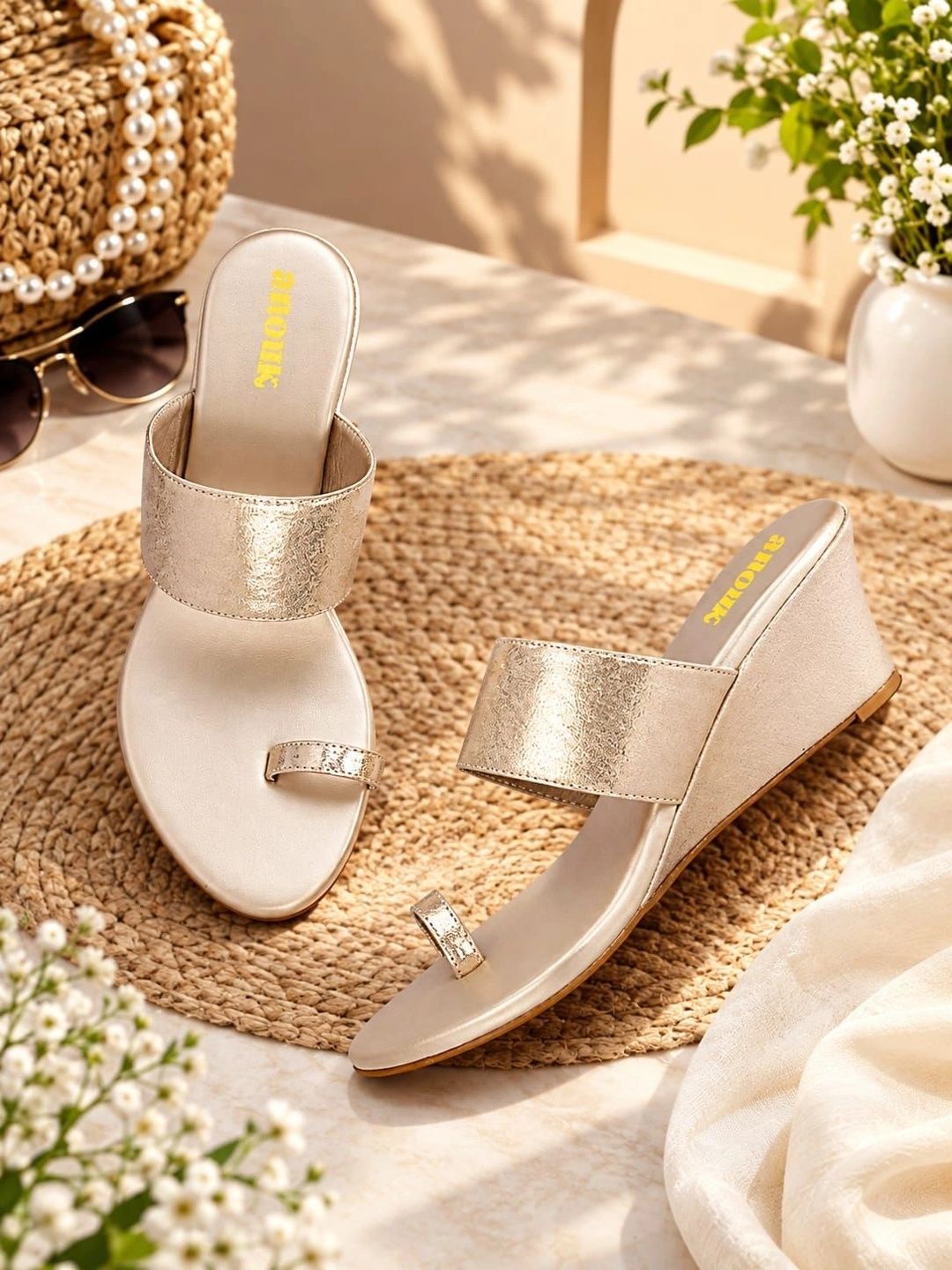 Anouk Wedge Women Synthetic Sandals
