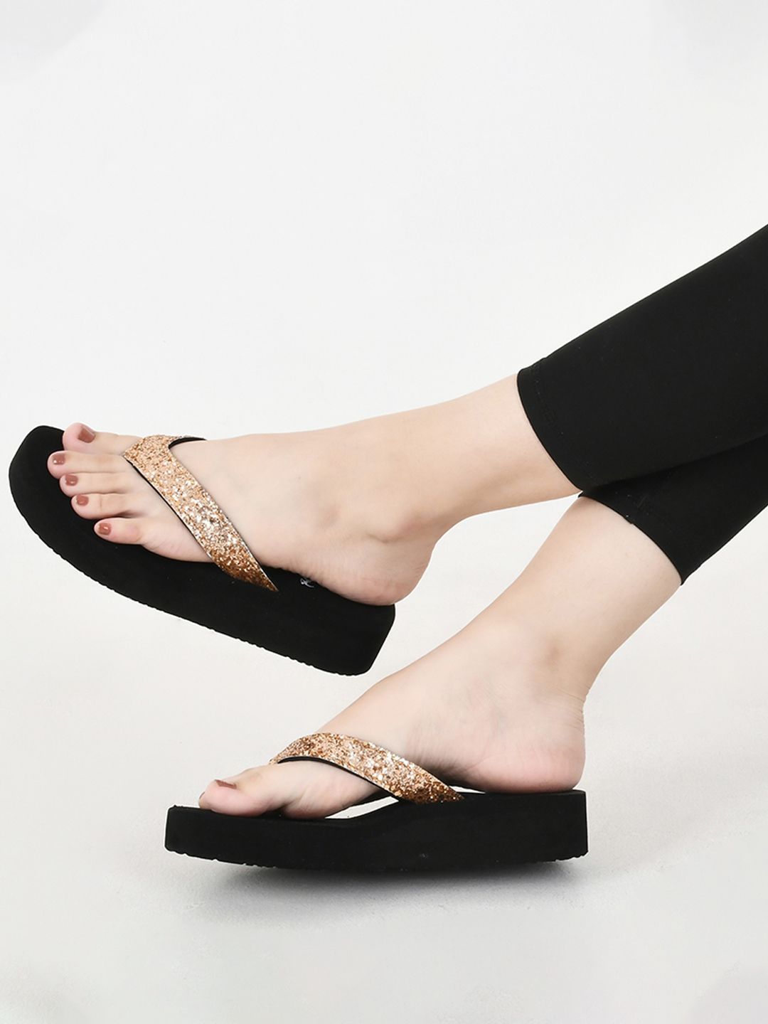 Time Jump Women Embellished Thong Flip-Flops