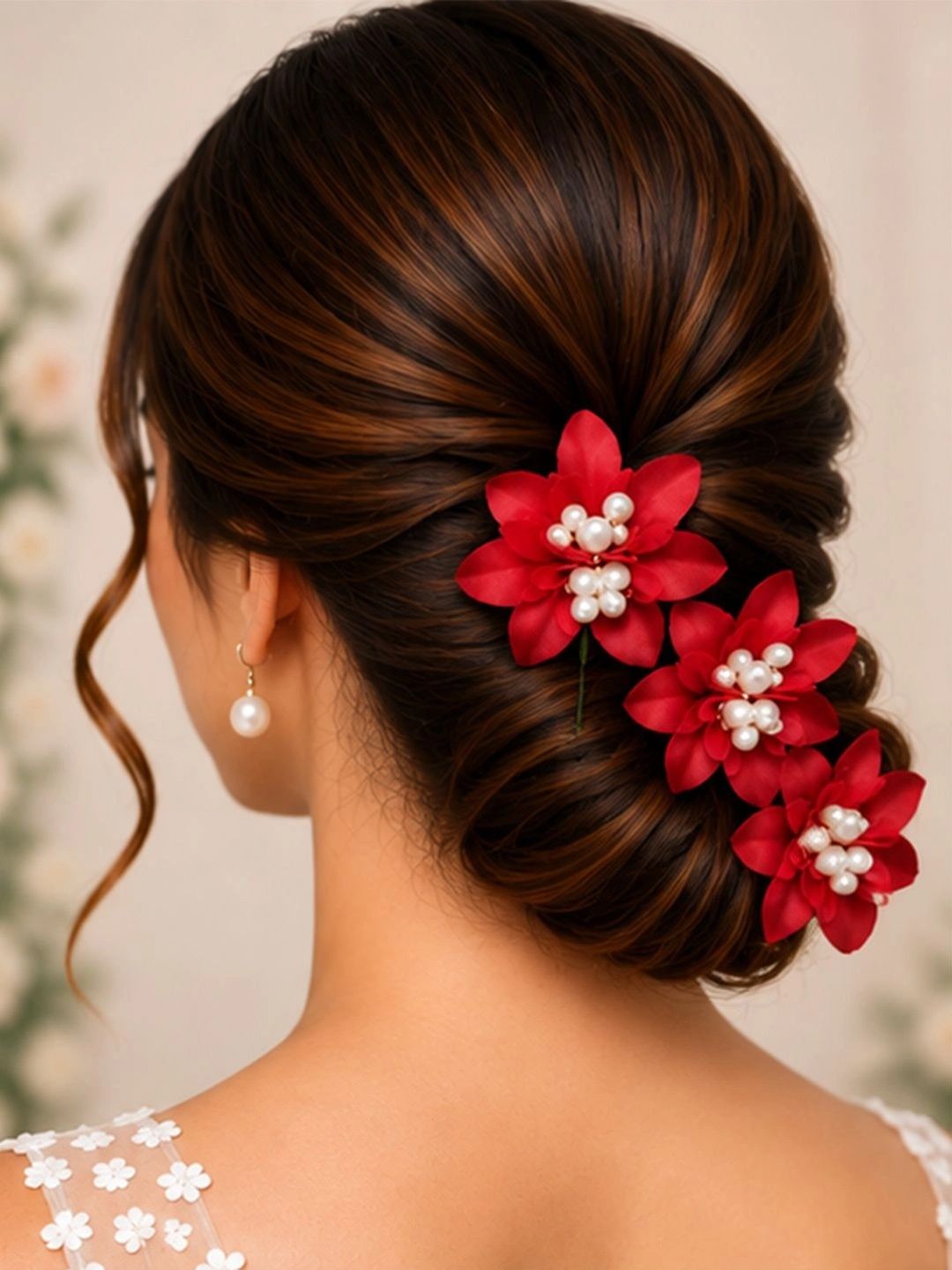Buy Hair Flare Women Set Of 5 Embellished Flower Hair Accessory Set -  - Accessories for Women