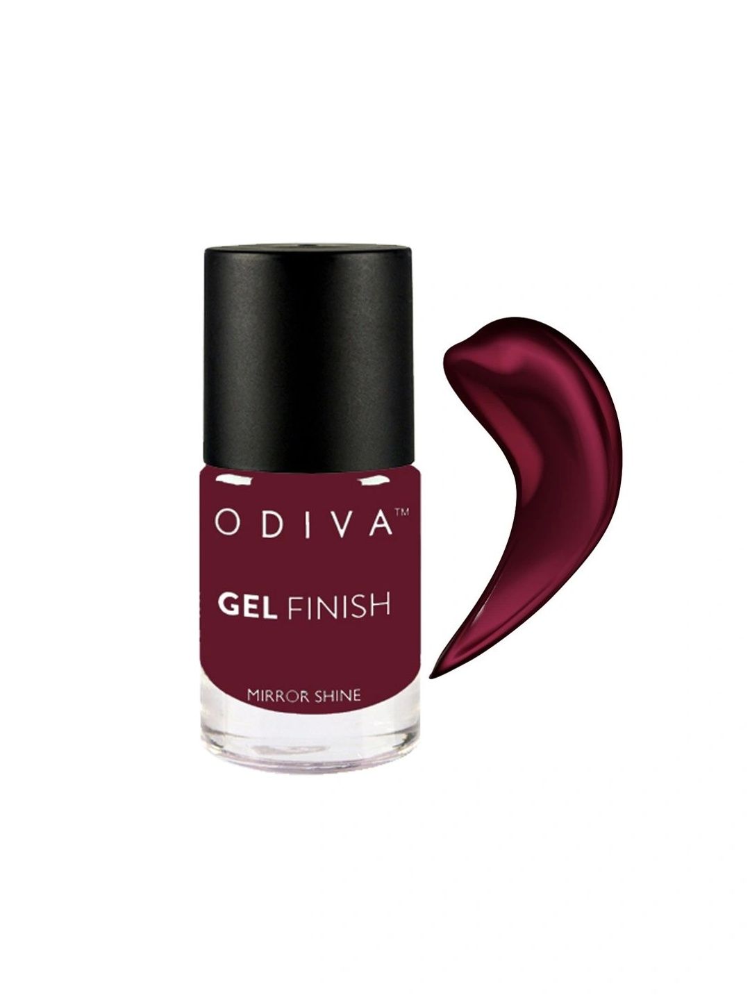 ODIVA Gel Finish Mirror Shine Long-Wearing Nail Polish 11 ml - Berry Crush 004