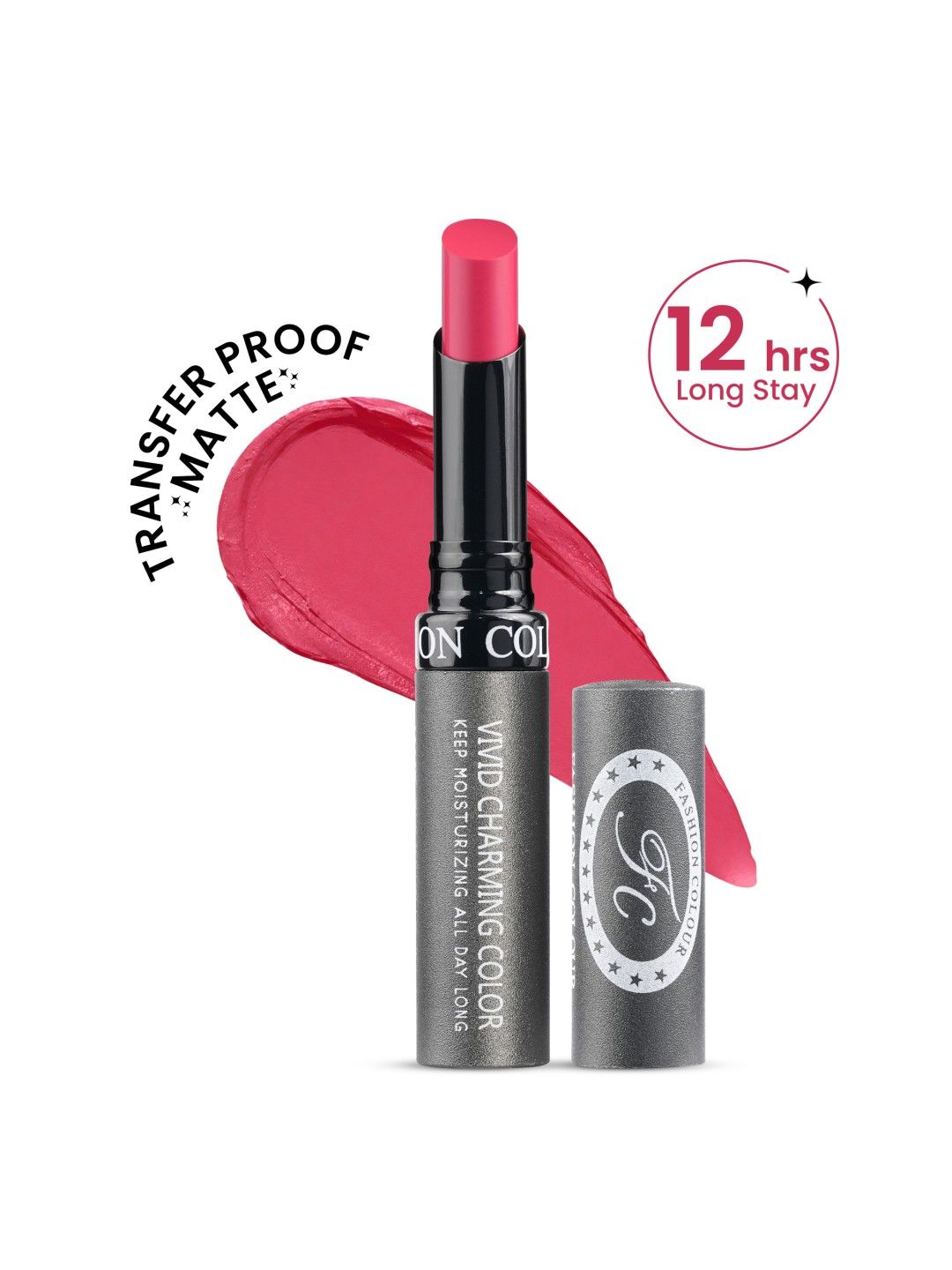 Buy Fashion Colour Kiss Lip Vivid Charming Color No Transfer Lipstick   Bella 89 -  - Personal Care for Women