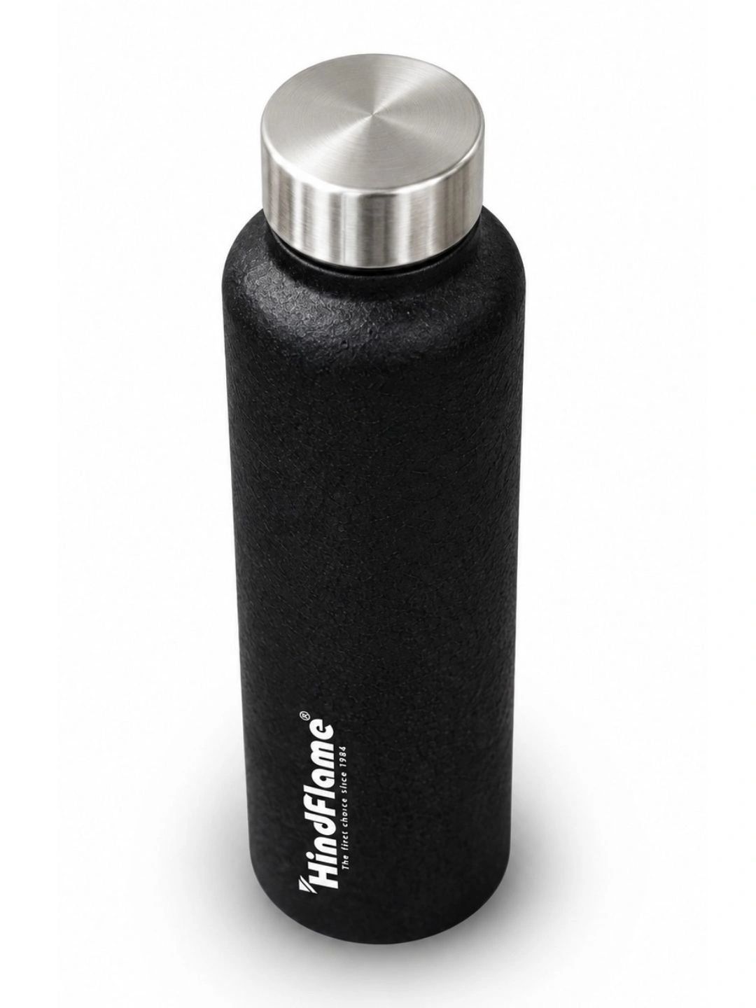 Hindflame Feather X Stainless Steel Black Single Piece Water Bottle-1000ml