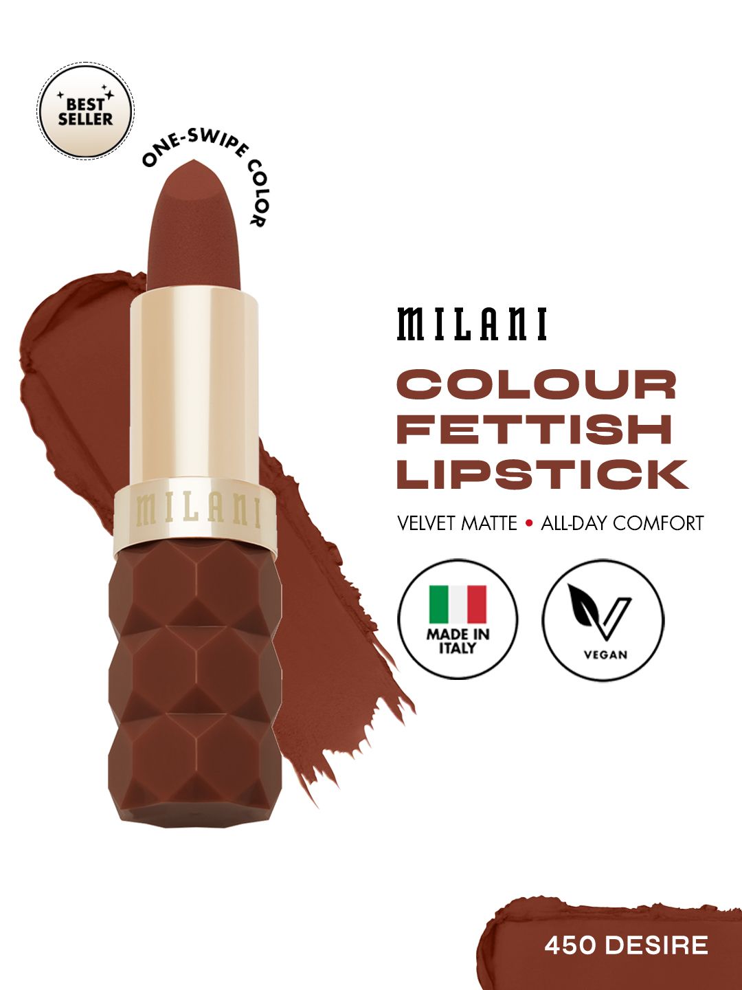 MILANI Color Fetish Matte Lipstick - Desire 450