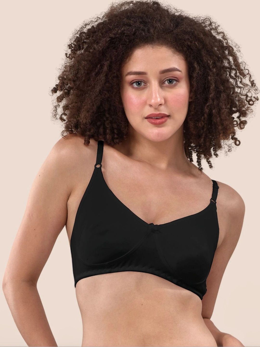 LYRA Premium Cotton Seamless Moulded Tshirt Bra with Adjustable Strap