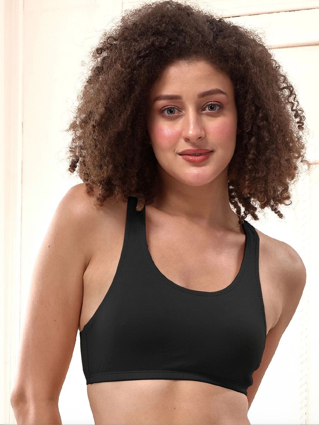 LYRA Black Bra Underwired Lightly Padded Cotton Bra